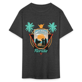 Enjoy Surfing Florida shirt Surfboard Surfing Ocean Sunset T-Shirt Size S-6XL - heather black