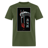 Japanese Futurism Heart Chop Sticks shirt Anime Retro T-Shirt Size S-6XL - military green