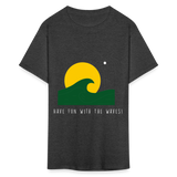 Have fun with the waves shirt Surfboard Surfing Summer T-Shirt Size S-6XL - heather black