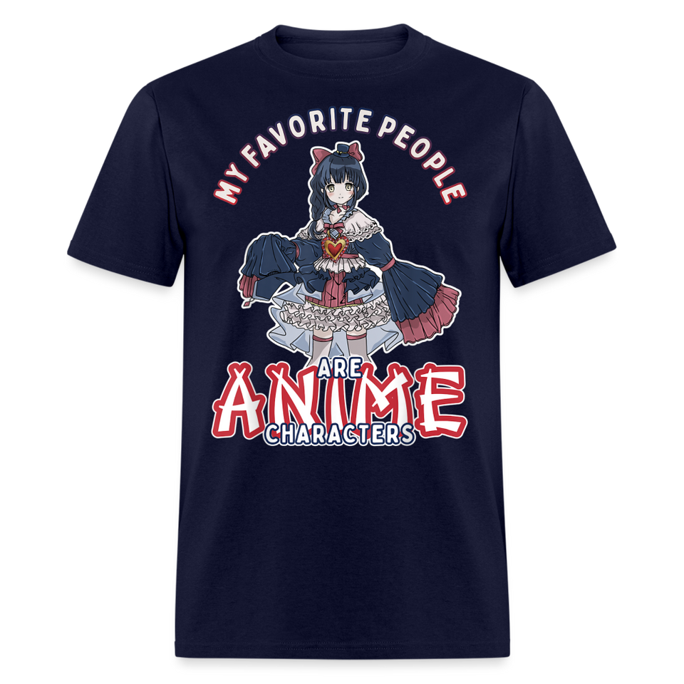My Favorite People are anime shirt Cute Japanese Animation Character T-Shirt - navy