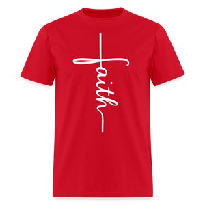 Stand in Faith Shirt - Cross Tee of Peace & Justice T-Shirt | Size S-6XL - red