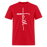 Stand in Faith Shirt - Cross Tee of Peace & Justice T-Shirt | Size S-6XL - red