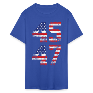 President Donald Trump 45 47 2024 shirt Vintage USA Flag Pro Trump Tee Gifts - royal blue