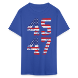 President Donald Trump 45 47 2024 shirt Vintage USA Flag Pro Trump Tee Gifts - royal blue