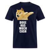 Dogecoin T Shirt Tee Wallstreetbets Doge Coin Crypto Bitcoin T-Shirt Size S-6XL - navy