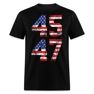 President Donald Trump 45 47 2024 shirt Vintage USA Flag Pro Trump Tee Gifts - black