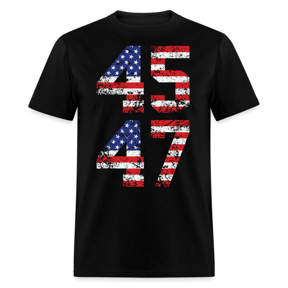 President Donald Trump 45 47 2024 shirt Vintage USA Flag Pro Trump Tee Gifts - black