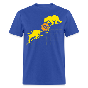 Bitcoin shirt BTC Hodlers Bull Run Fight Bear Market Crypto T-Shirt Size S-6XL - royal blue