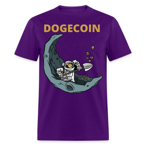 Dogecoin To the Moon Miner shirt Doge Mining HODL Crypto T-Shirt Size S-6XL - purple