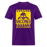 You are the experiment shirt My Body My Choice Vaccine Anti Vax T-Shirt S-6XL - purple