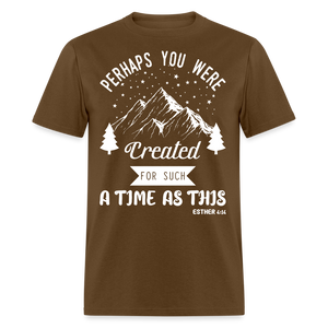 Perhaps you were created shirt Catholic Religious T-Shirt size S-6XL - brown