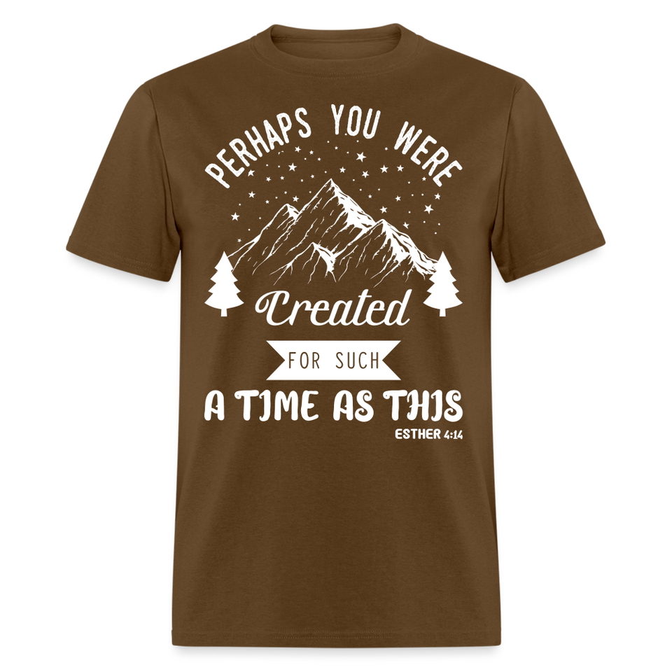 Perhaps you were created shirt Catholic Religious T-Shirt size S-6XL - brown
