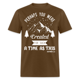Perhaps you were created shirt Catholic Religious T-Shirt size S-6XL - brown