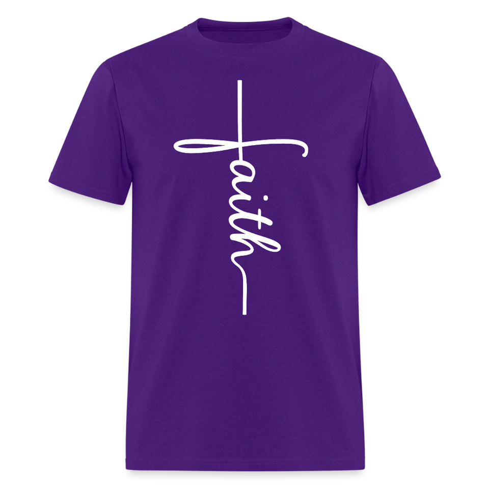 Stand in Faith Shirt - Cross Tee of Peace & Justice T-Shirt | Size S-6XL - purple