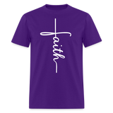 Stand in Faith Shirt - Cross Tee of Peace & Justice T-Shirt | Size S-6XL - purple