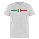 Italia Pride Italian Roots Themed Gift Italy Flag Theme T-Shirt - heather gray