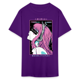 Sexy Ecchi Girl shirt Vaporwave Crazy Waifu Lewd Anime Girl T-Shirt Size S-6XL - purple