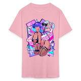 Pretty Anime Cute Demon shirt Sexy Devil Girl Ahegao Hentai Ecchi T-Shirt - pink