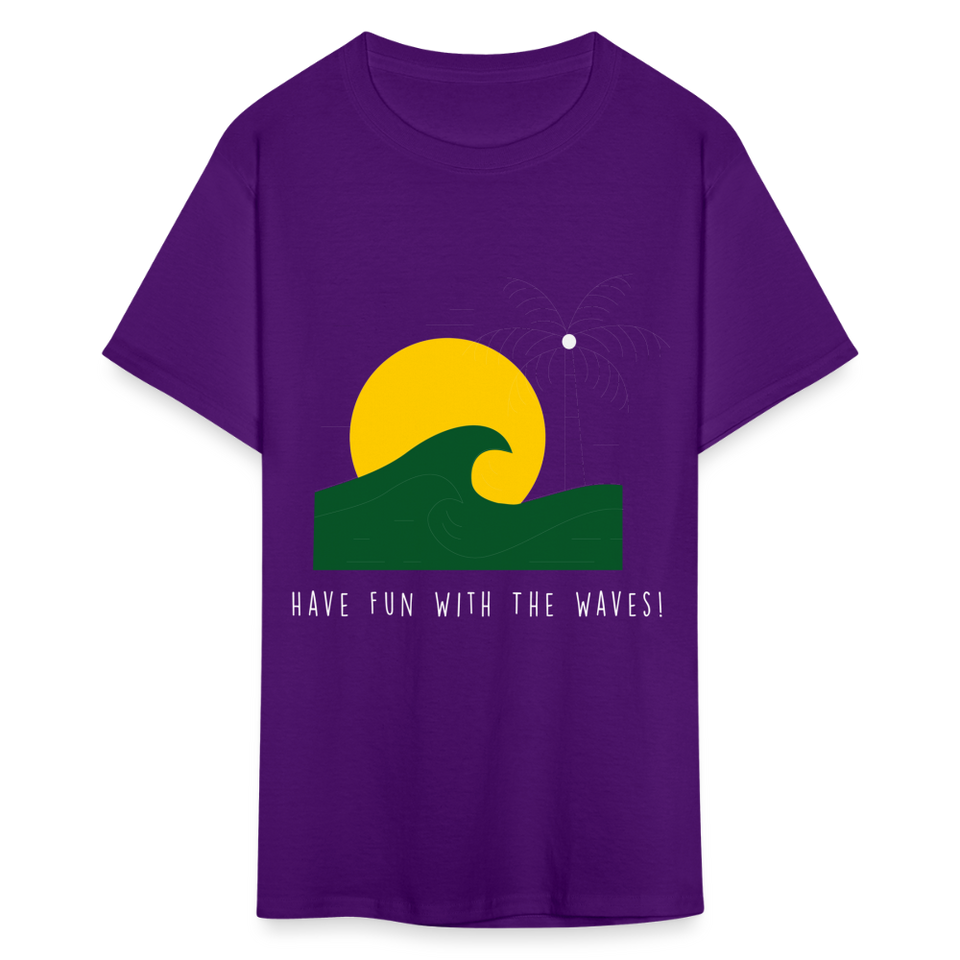 Have fun with the waves shirt Surfboard Surfing Summer T-Shirt Size S-6XL - purple