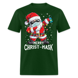 Merry Christmask Toilet Paper shirt Dabbing Santa Funny Christmas T-shirt S-6XL - forest green