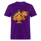 Turkey Eat Pizza Instead Thanksgiving Funny Gift T-Shirt size S-6XL - purple