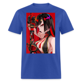 Anime Sexy Ecchi Girl shirt Samurai Waifu Japanese Aesthetic Otaku Kawaii TShirt - royal blue