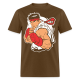 Classic Arcade shirt Video Game Retro Gamer Kung Fu Fighter Martial Arts T-Shirt - brown