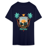 Enjoy Surfing Florida shirt Surfboard Surfing Ocean Sunset T-Shirt Size S-6XL - navy