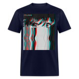 Vaporwave Aesthetic Sad Anime Girl Retro Eboy Egirl Harajuku T-Shirt - navy