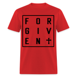 Forgiven shirt Catholic Religious Cross Jesus Faith T-Shirt size S-6XL - red