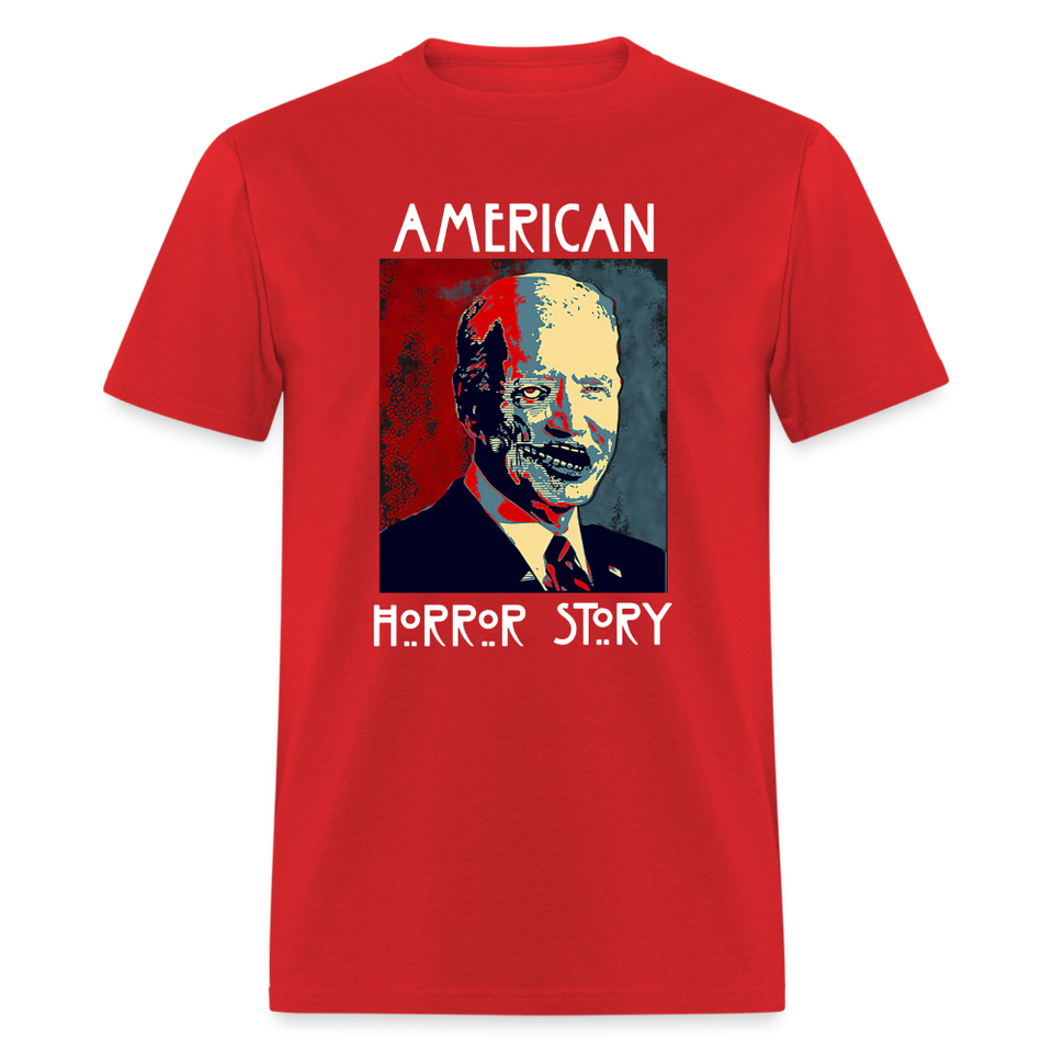 Anti Joe Biden shirt American Horror Story Zombie Funny Halloween T-shirt - red