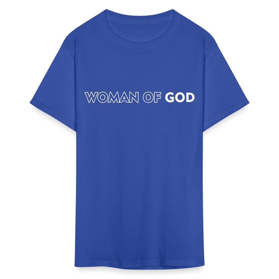 Woman of God shirt Catholic Religious T-Shirt size S-6XL - royal blue
