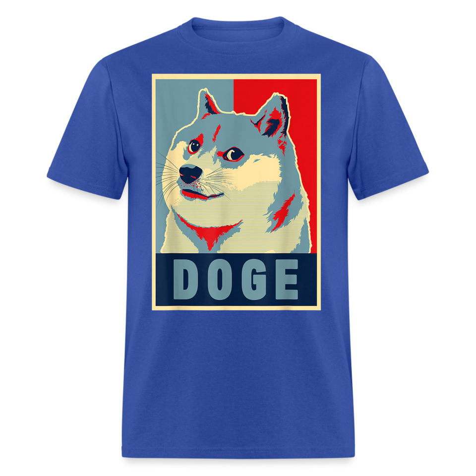 Dogecoin T Shirt Tee Wallstreetbets Doge Coin Crypto Bitcoin T-Shirt Size S-6XL - royal blue