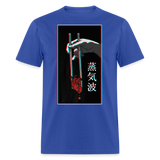 Japanese Futurism Heart Chop Sticks shirt Anime Retro T-Shirt Size S-6XL - royal blue