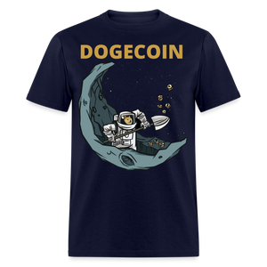 Dogecoin To the Moon Miner shirt Doge Mining HODL Crypto T-Shirt Size S-6XL - navy