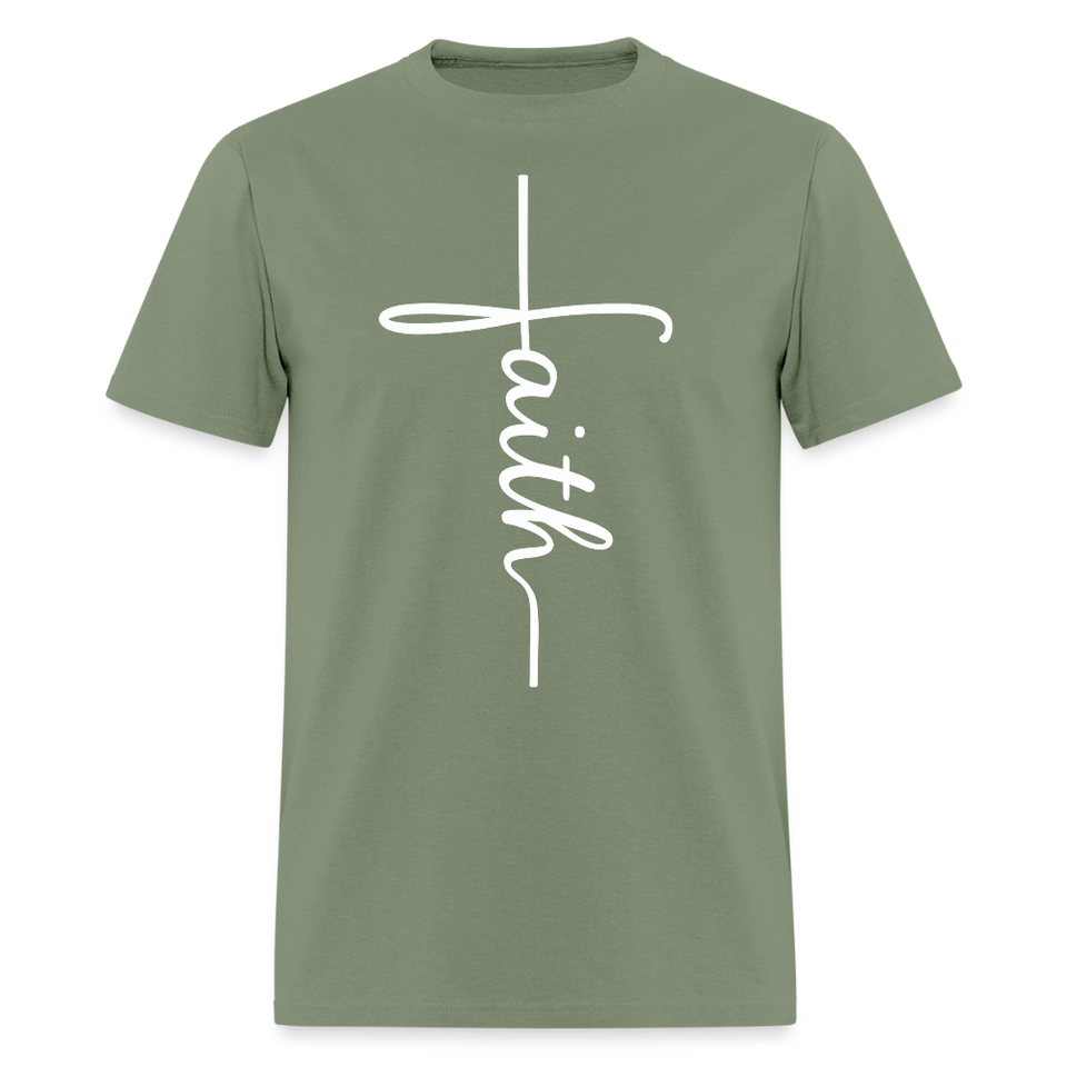 Stand in Faith Shirt - Cross Tee of Peace & Justice T-Shirt | Size S-6XL - military green