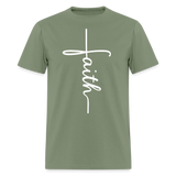 Stand in Faith Shirt - Cross Tee of Peace & Justice T-Shirt | Size S-6XL - military green