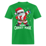 Merry Christmask Toilet Paper shirt Dabbing Santa Funny Christmas T-shirt S-6XL - bright green