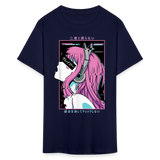 Sexy Ecchi Girl shirt Vaporwave Crazy Waifu Lewd Anime Girl T-Shirt Size S-6XL - navy