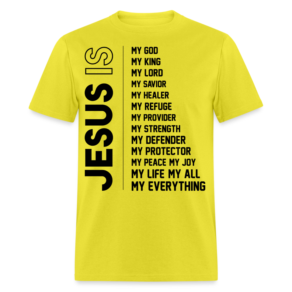 Jesus is my everything shirt Catholic Religious gift T-Shirt size S-6XL - yellow