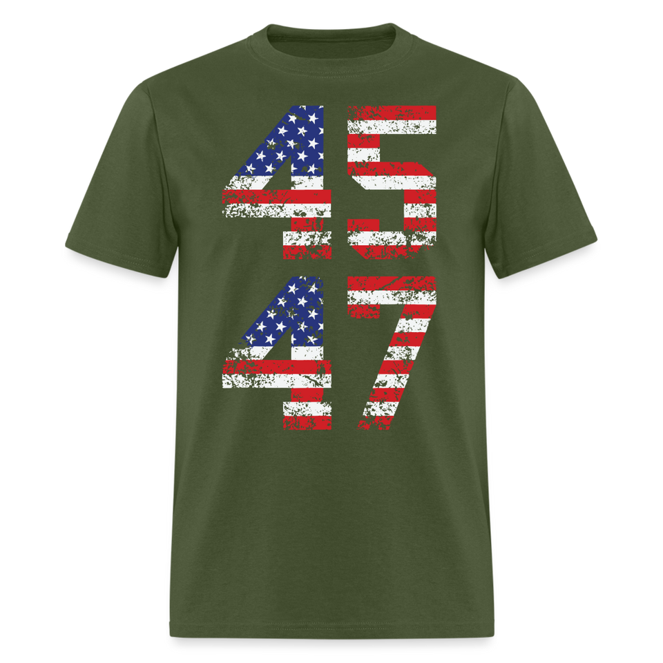 President Donald Trump 45 47 2024 shirt Vintage USA Flag Pro Trump Tee Gifts - military green