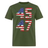 President Donald Trump 45 47 2024 shirt Vintage USA Flag Pro Trump Tee Gifts - military green