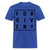 Forgiven shirt Catholic Religious Cross Jesus Faith T-Shirt size S-6XL - royal blue