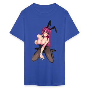 Perfect Pretty Playgirl Anime shirt Bunny Sexy Girl Ahegao Hentai Ecchi T-Shirt - royal blue