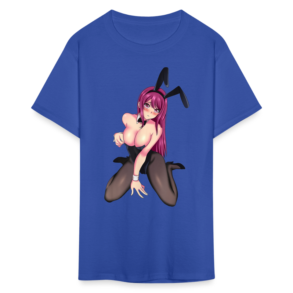 Perfect Pretty Playgirl Anime shirt Bunny Sexy Girl Ahegao Hentai Ecchi T-Shirt - royal blue