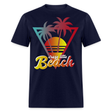 Crazy Little Beach shirt Funny Surfer board Surfing Sunset T-Shirt Size S-6XL - navy