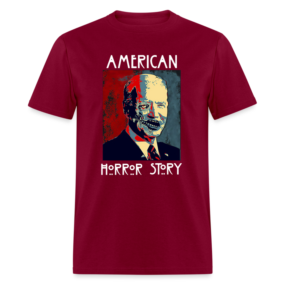 Anti Joe Biden shirt American Horror Story Zombie Funny Halloween T-shirt - burgundy