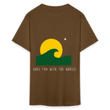 Have fun with the waves shirt Surfboard Surfing Summer T-Shirt Size S-6XL - brown