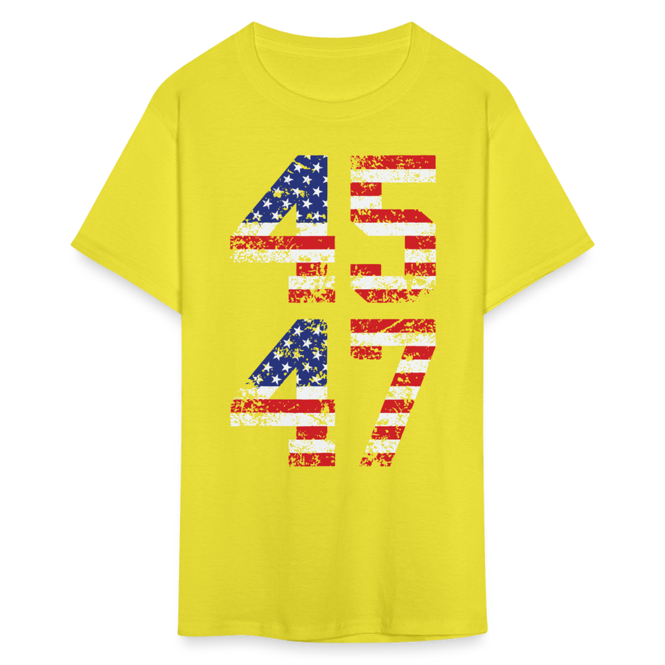 President Donald Trump 45 47 2024 shirt Vintage USA Flag Pro Trump Tee Gifts - yellow