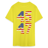 President Donald Trump 45 47 2024 shirt Vintage USA Flag Pro Trump Tee Gifts - yellow